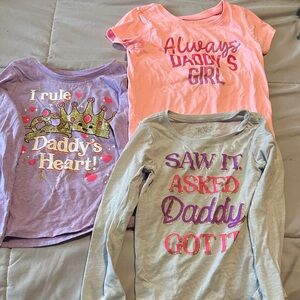 The Children's Place Gray Tee with Purple and Pink Text